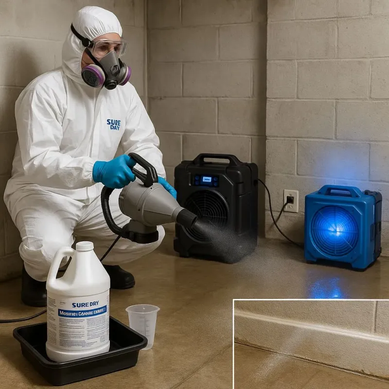 Sanitization and Odor Removal process in Winnsboro Mills, SC